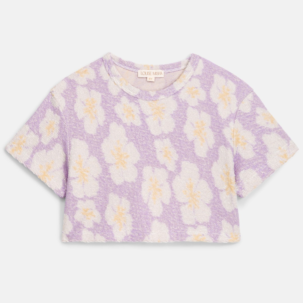 Tee Kalistee & Shorts Clemoune Lilac Tiare Blossom
