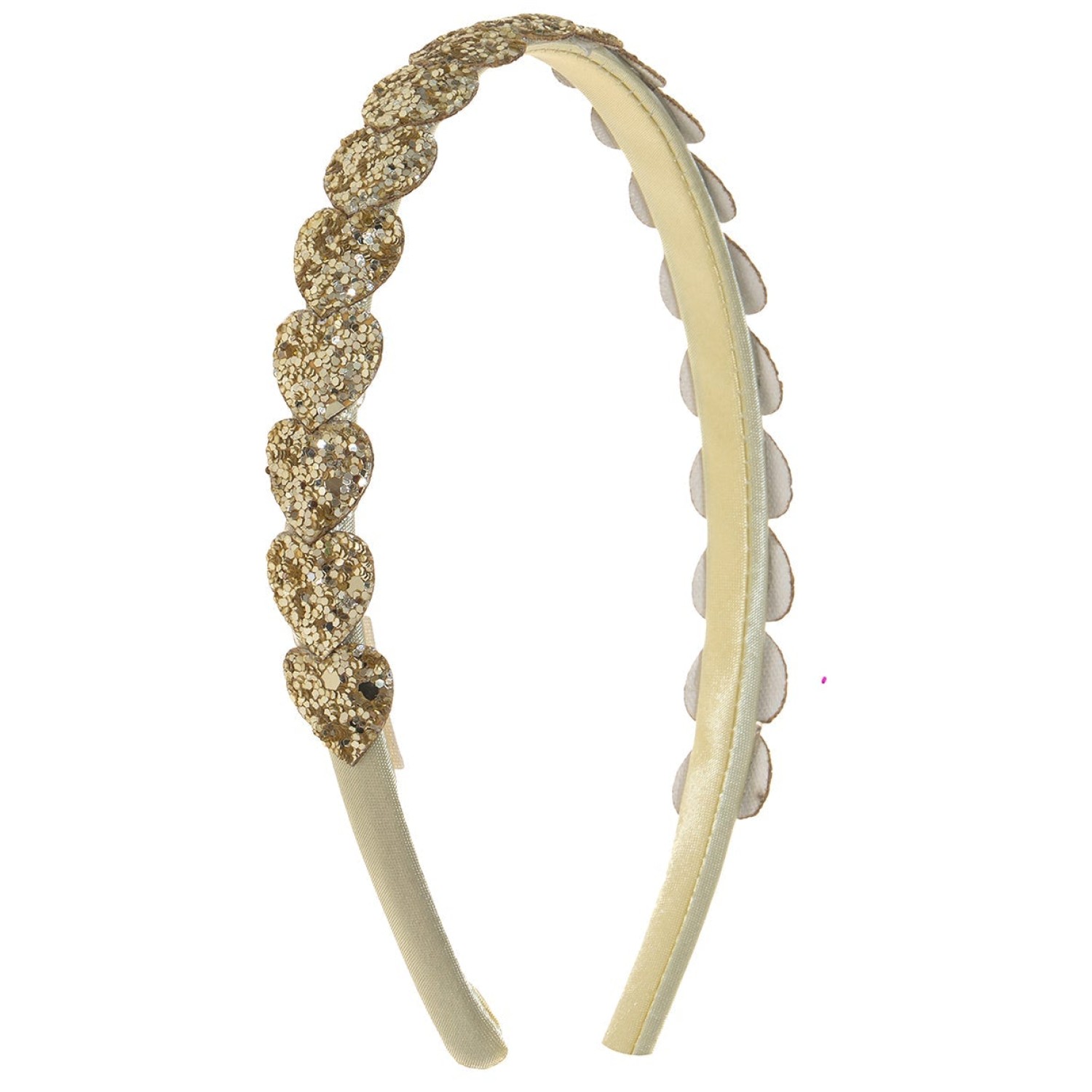 Heart Headband Gold