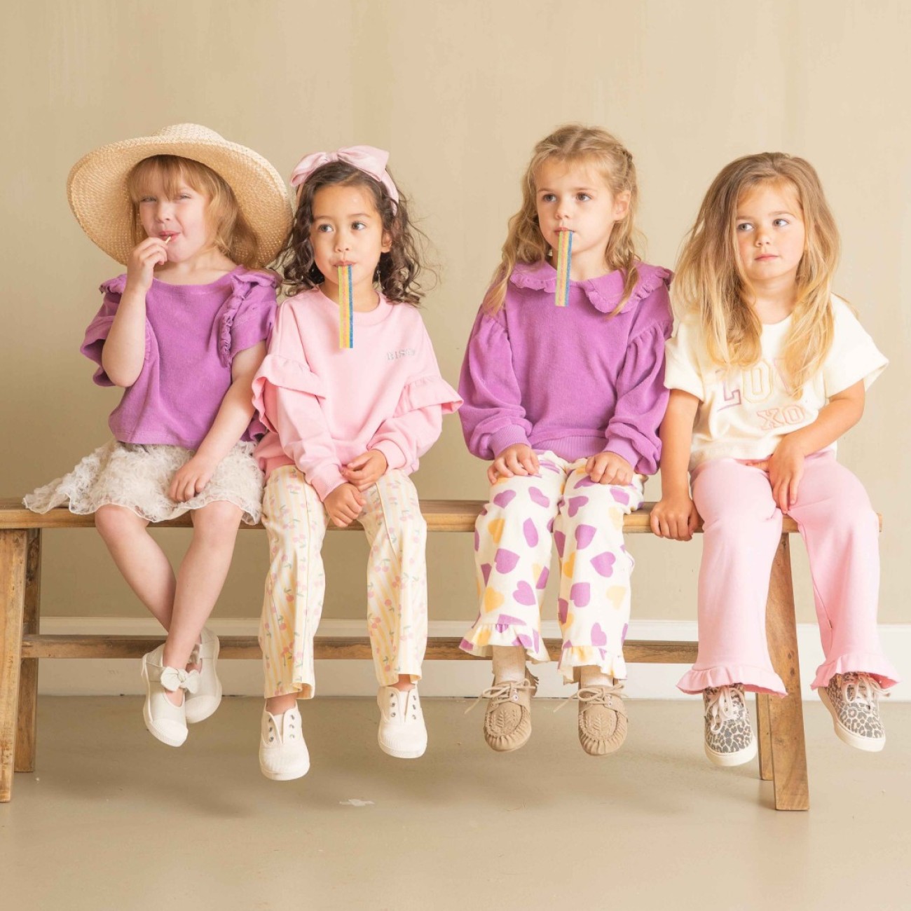 Poppy Peony Classic Ruffled Pants