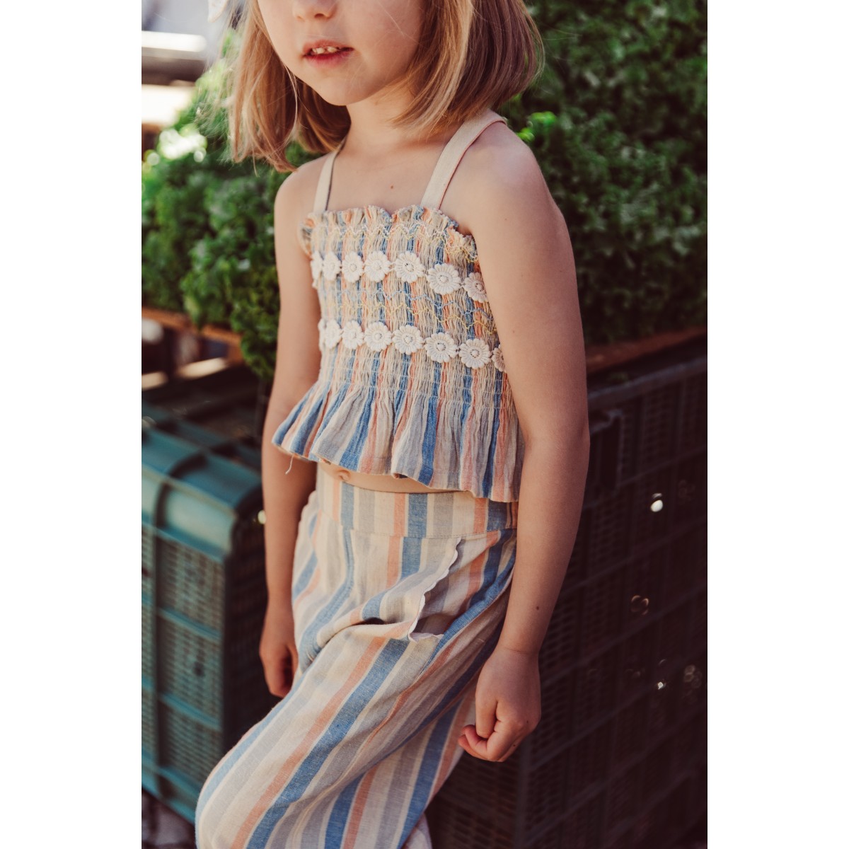 Camisole Florentina & Pants Flor | Sand Riviera Stripes