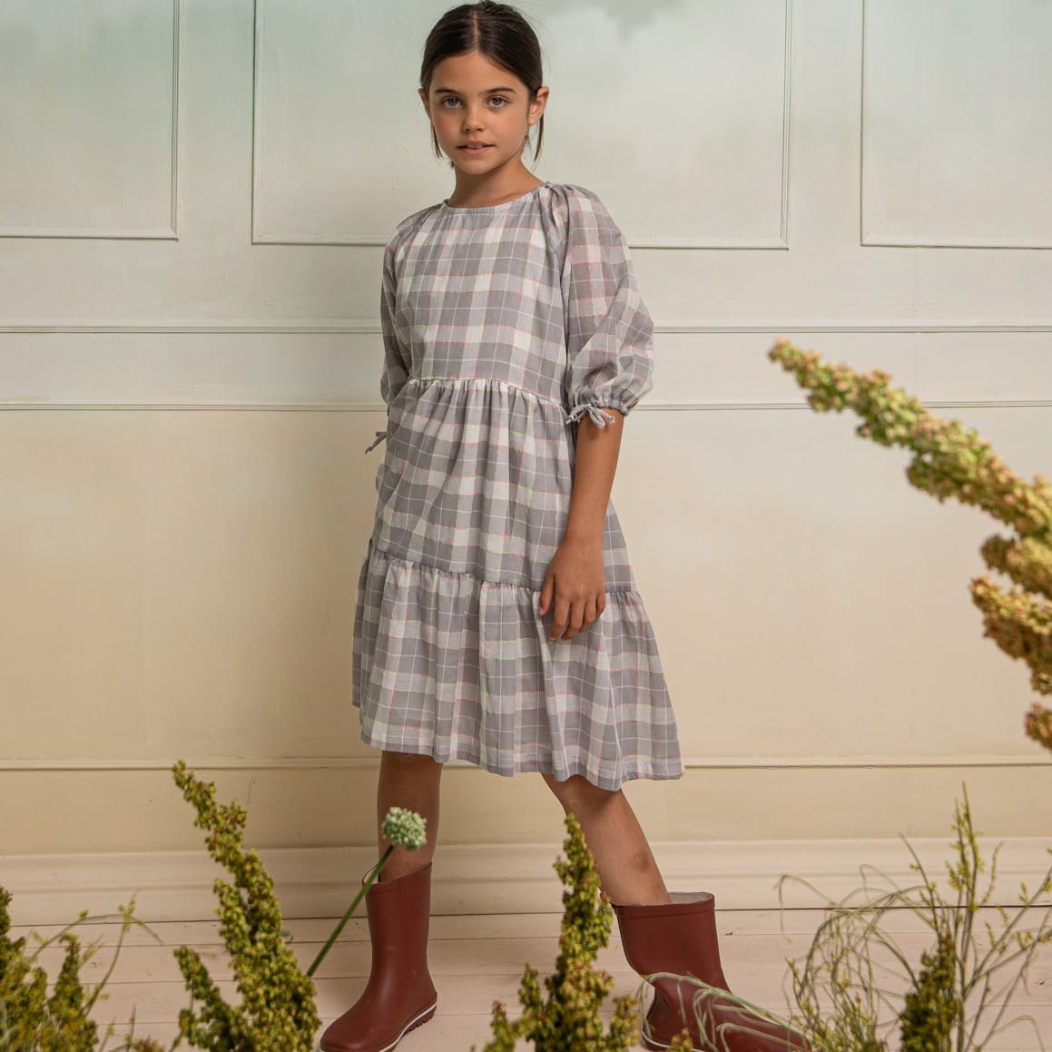 Isolda Dress In Castle Print