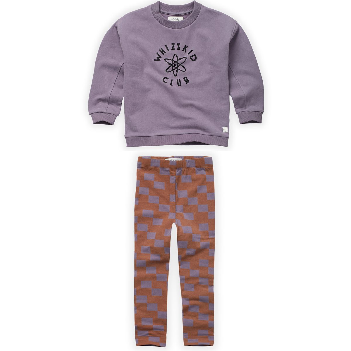Whizzkid Club Sweatshirt & Block Print Legging