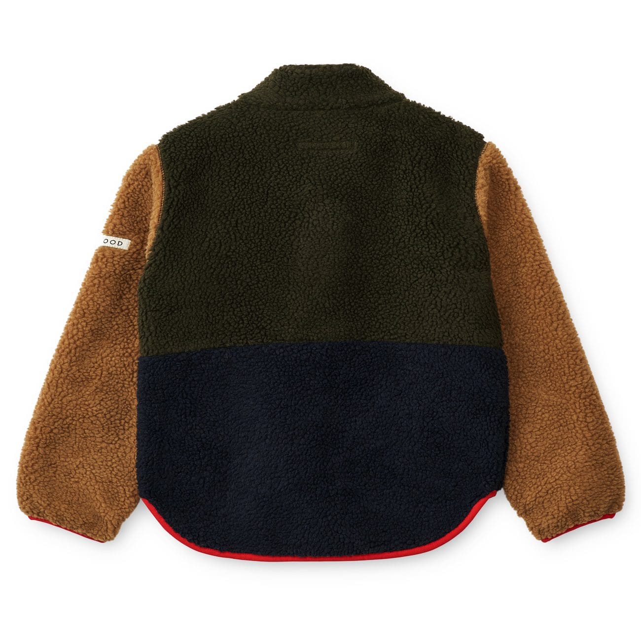 Nolan Pile Jacket | Army Brown Multi Mix