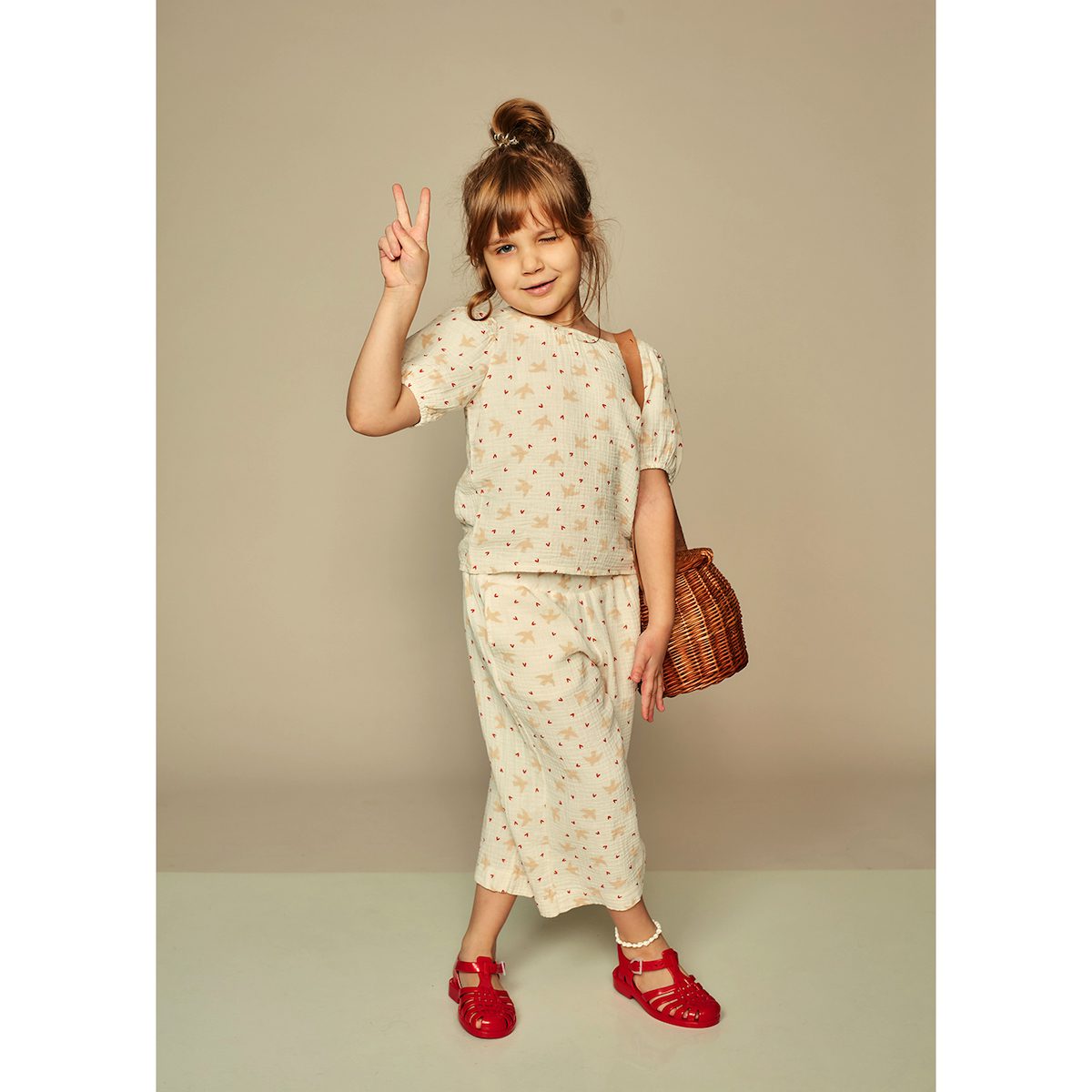 Swallow Blouse & Culottes