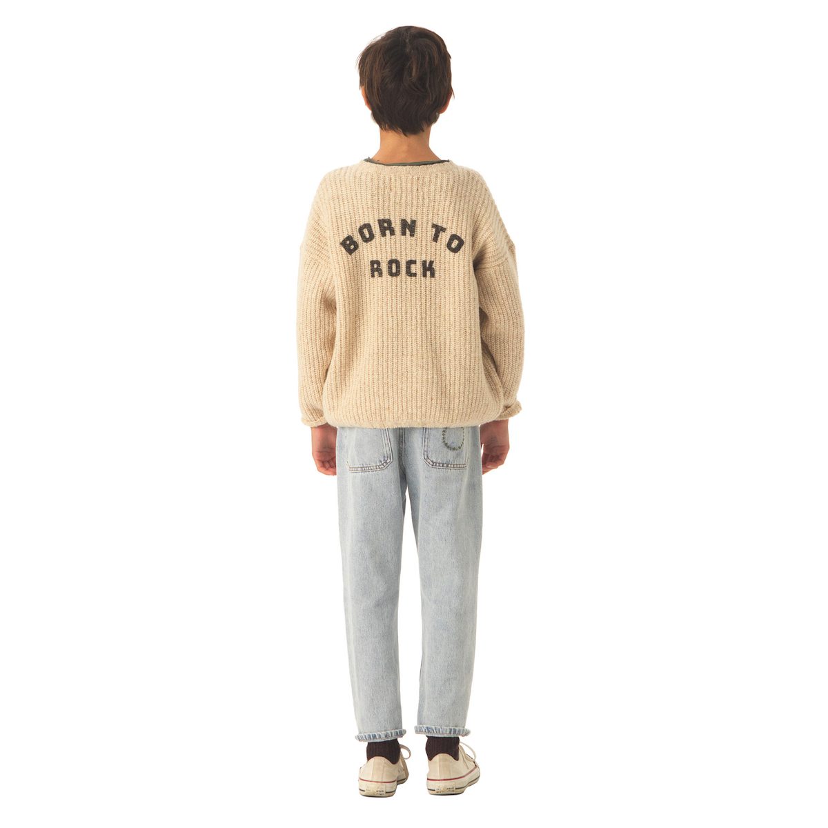 Knitted Sweater | Ecru W/ 