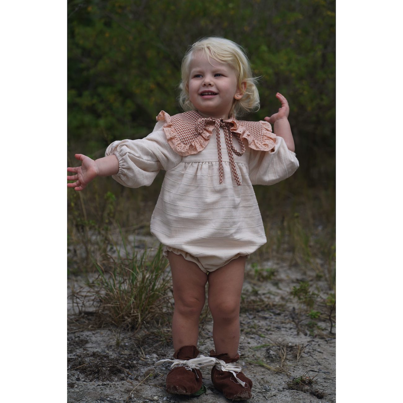 Casandra Baby Romper | Lido Nude