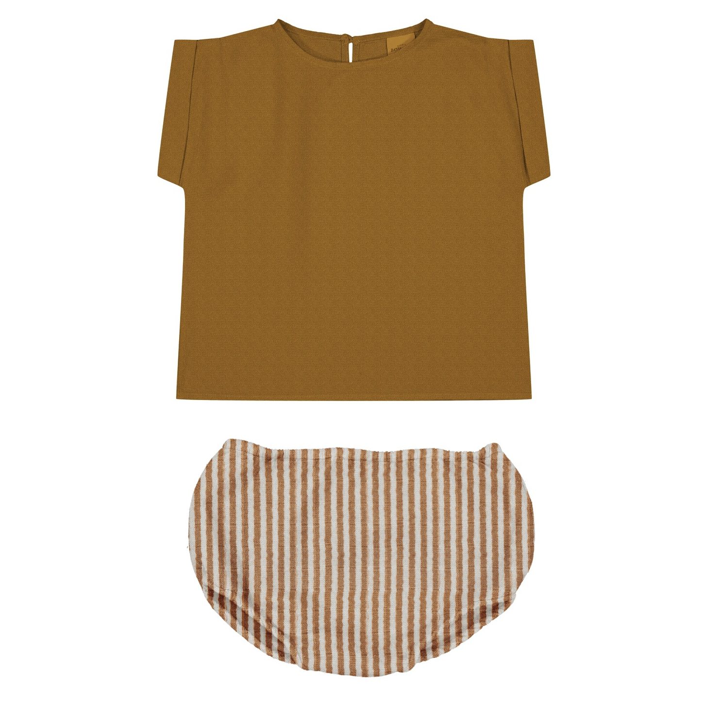 Caramel Praslin Shirt & Biscuit Stripes Ami Bloomers