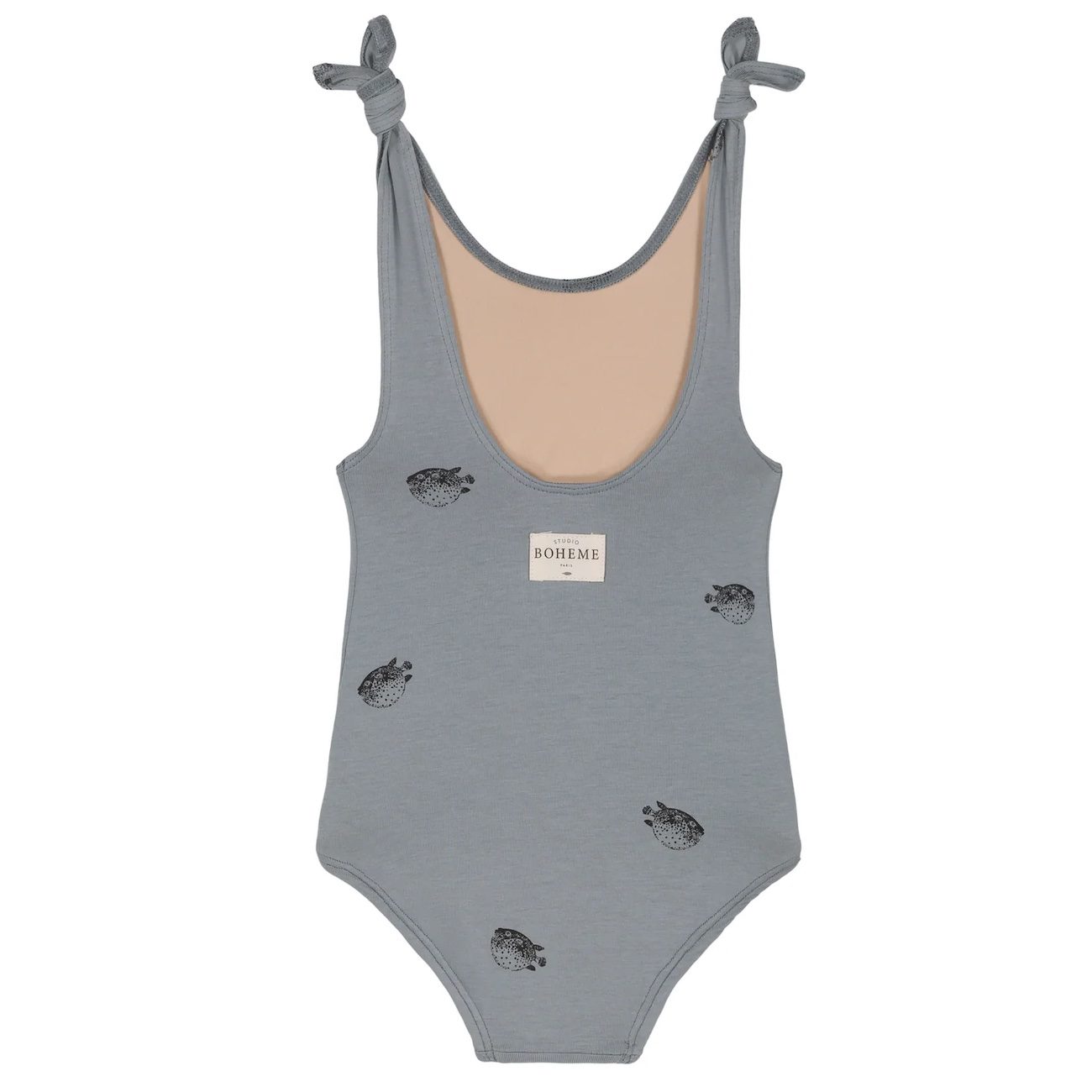 Roberta Swimsuit | Grey Blue/Puffer Fish