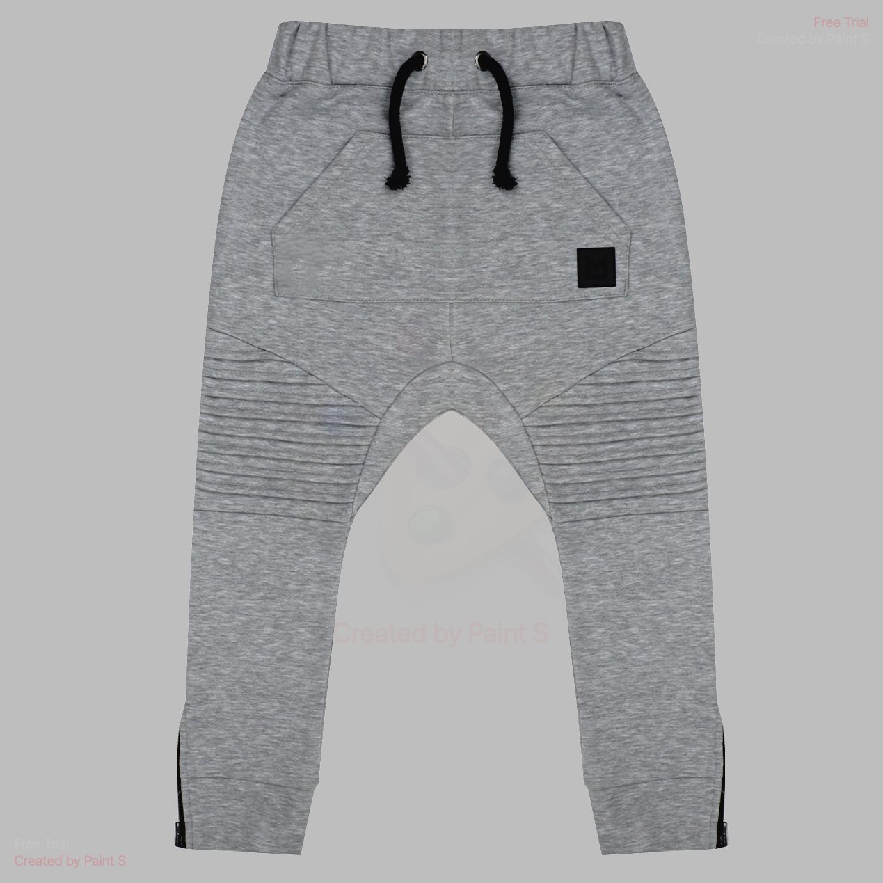 Grey Classic Shape Pants