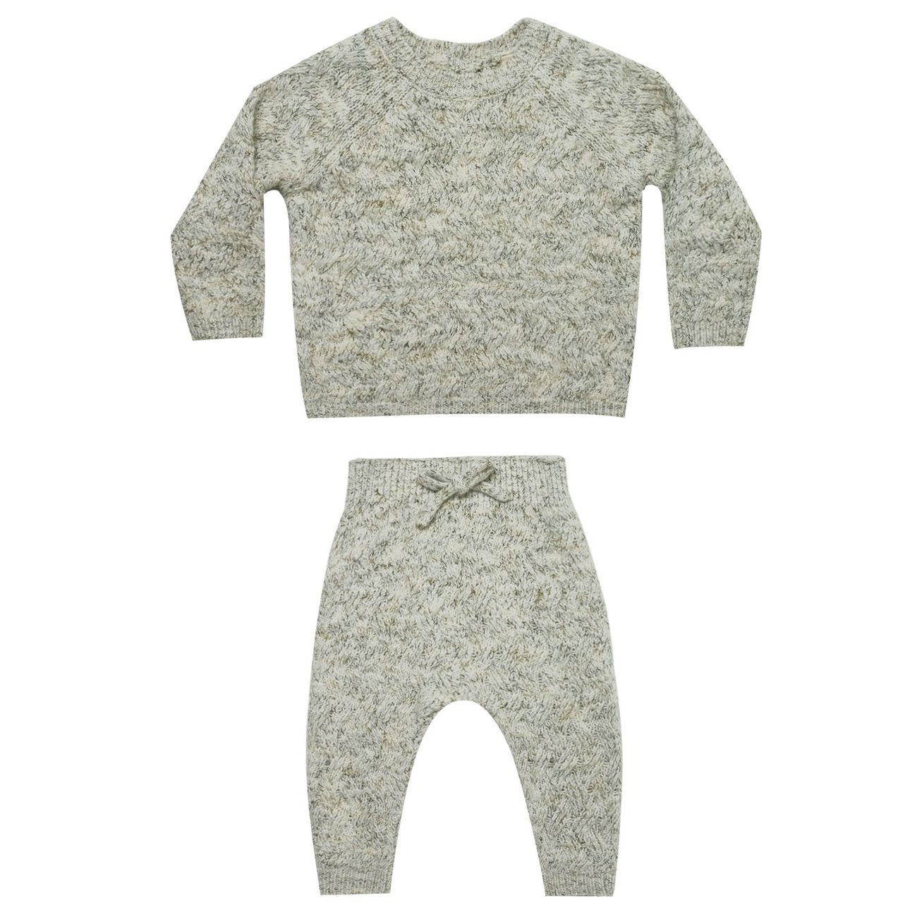 Cozy Heathered Knit Sweater & Cozy Heathered Knit Pant | Fern