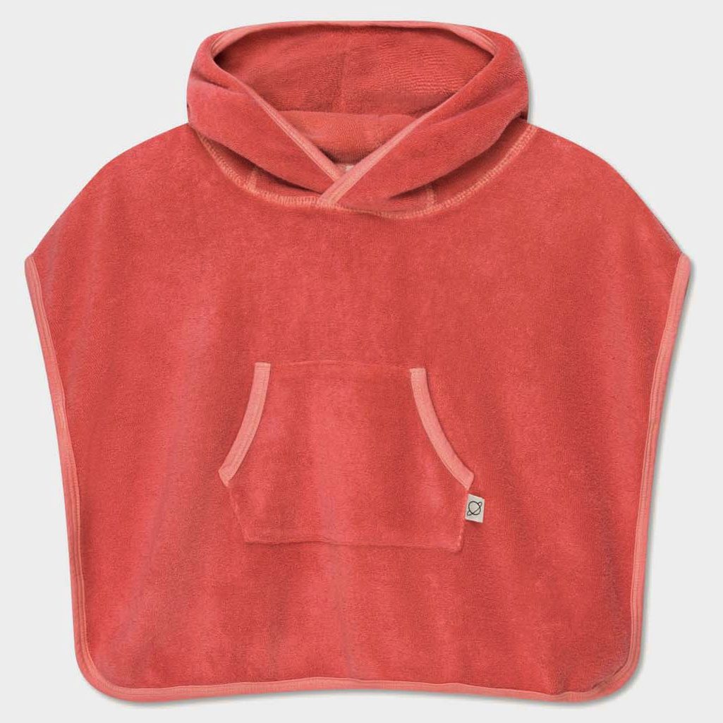 Hooded Poncho Towel | Coral