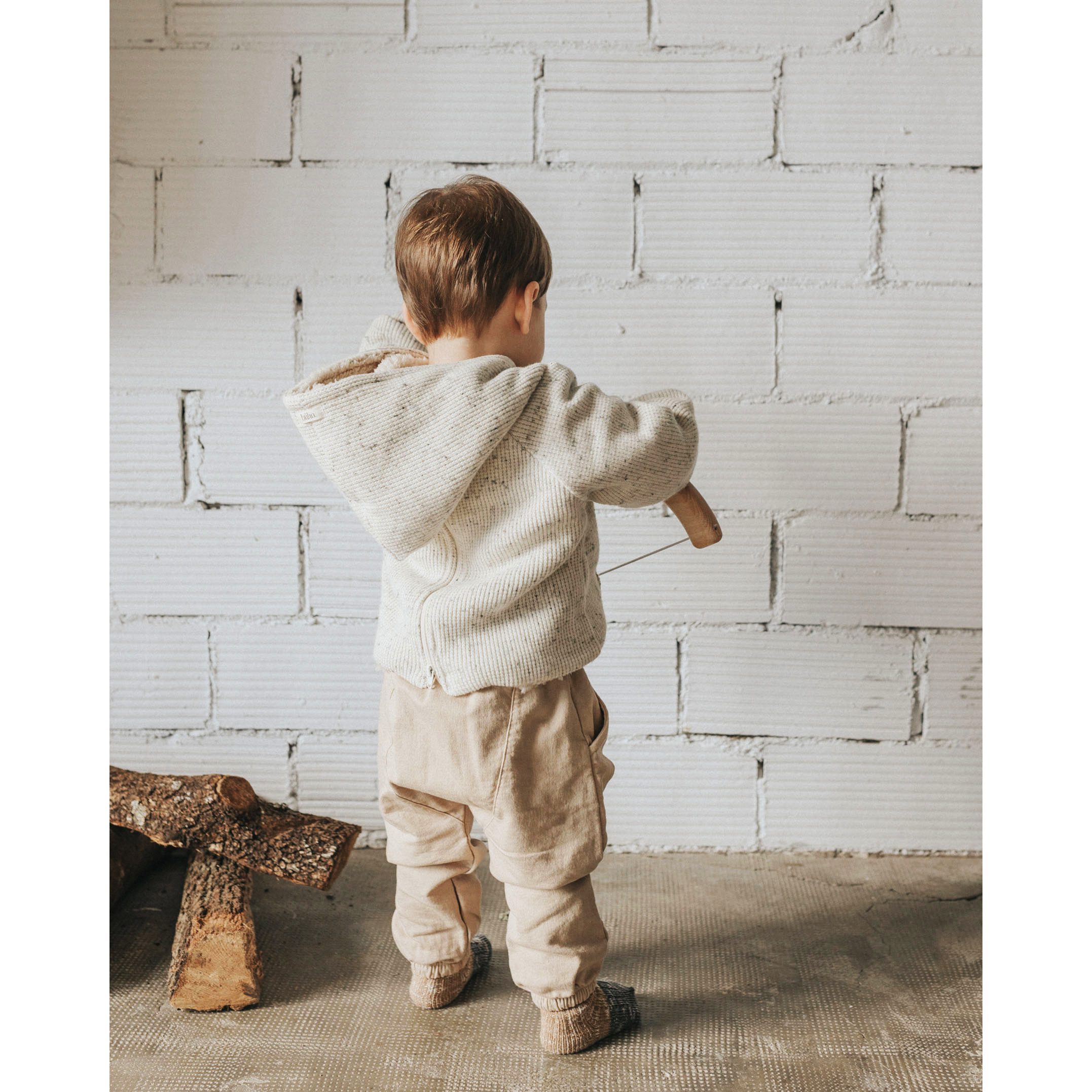 BB Natural Warm Waffle Jacket & BB Brush Casual Pants