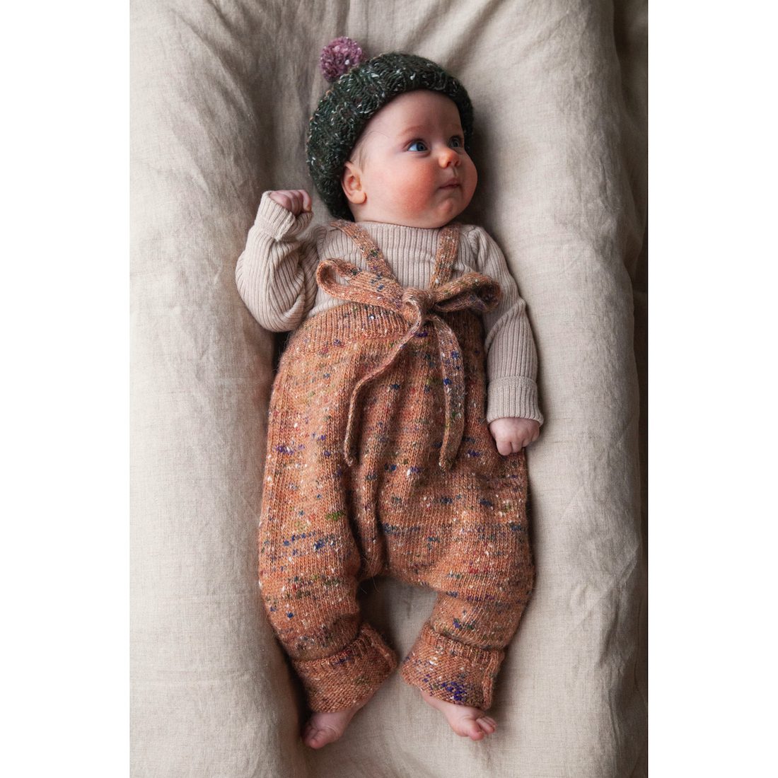 Sylfaen Skinny Rib Vintage Cream & Tylwyth Teg Pants Opal