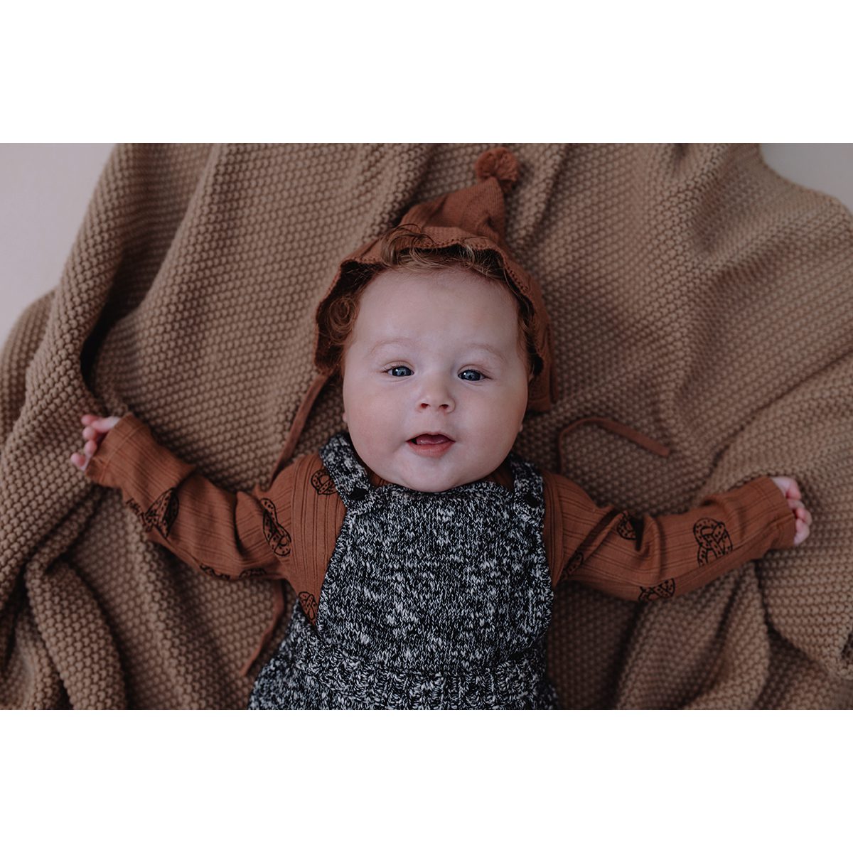 Salopette Romper Melee & Rib Romper Pretzel