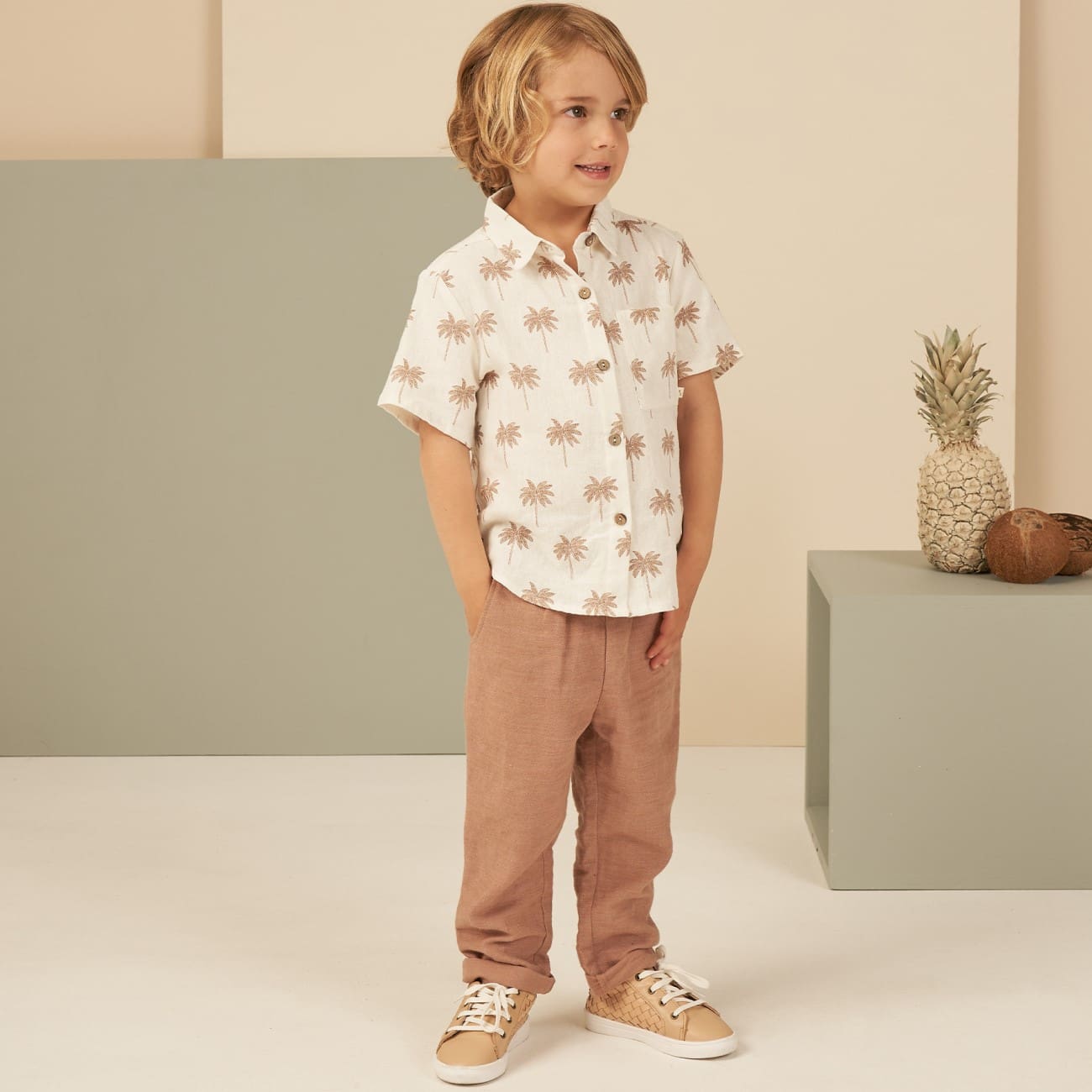 Collared Short Sleeve Shirt | Paradise