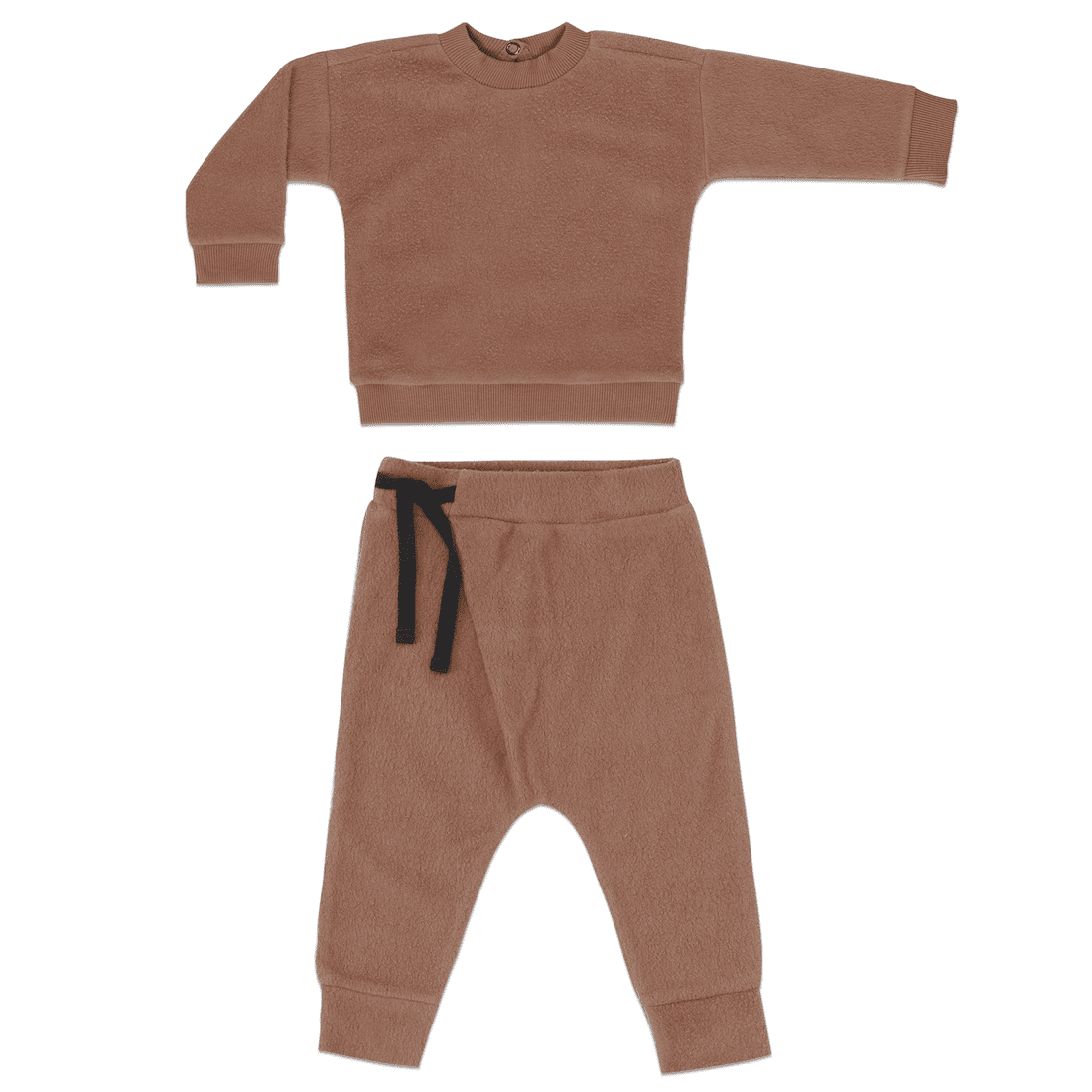 Teddy Cardigan & Harem Pants | Creamy Mocha