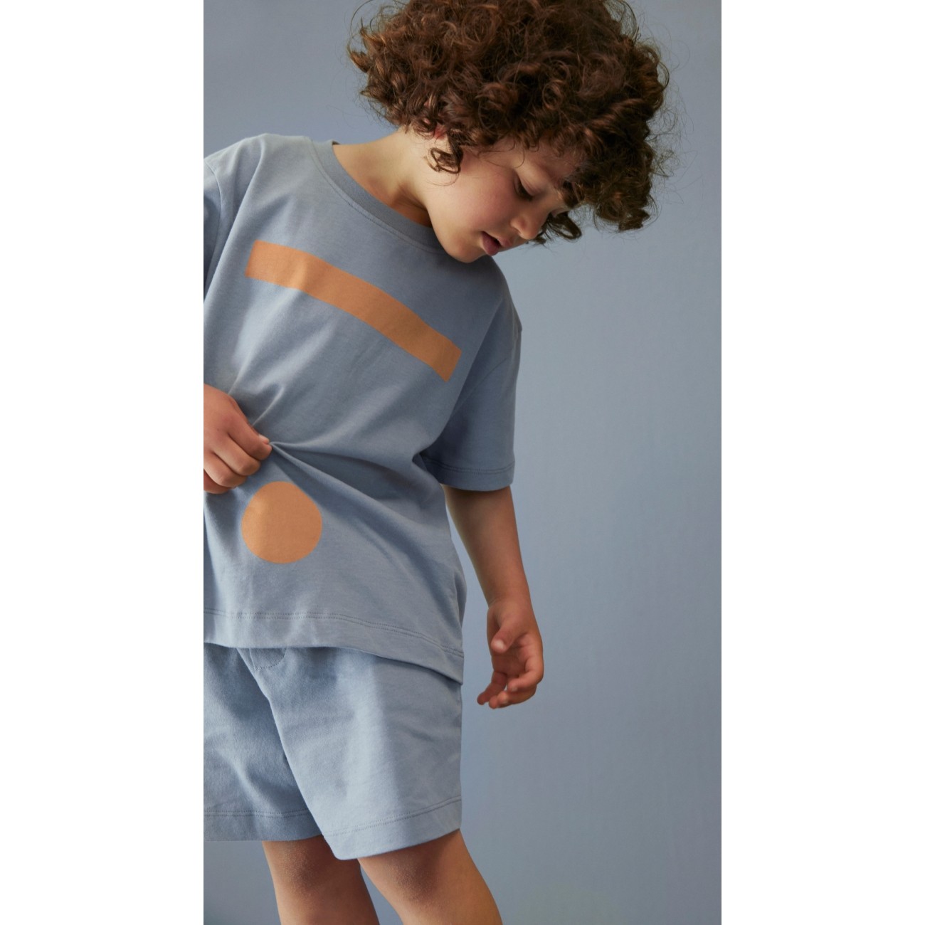 Button Shorts Stone Gray