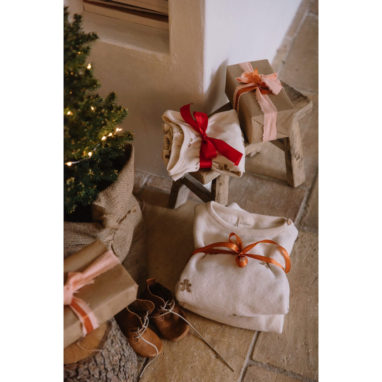 Our Polar Sweat & Porgy Polar Pants | Ecru/Gingerbread