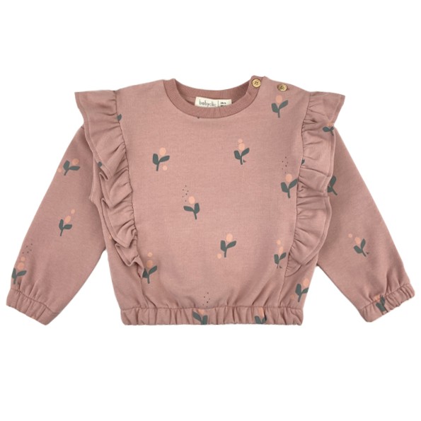 Sweatshirt Flor Vintage Pink