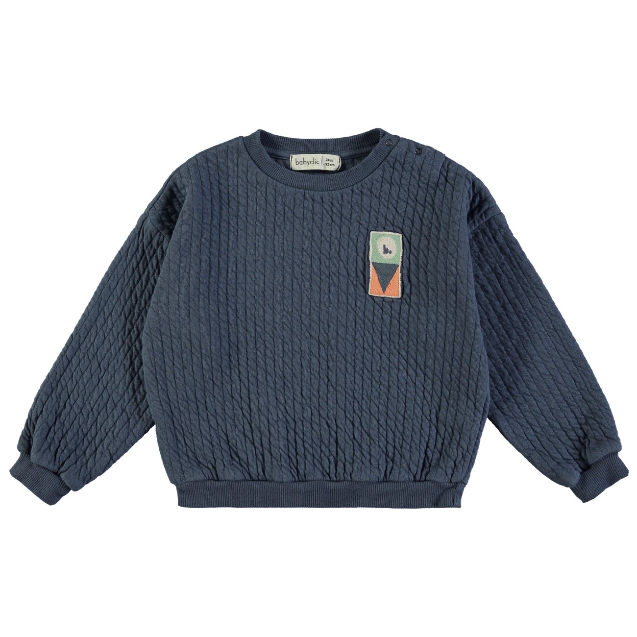 Sweatshirt Quilted Night Blue