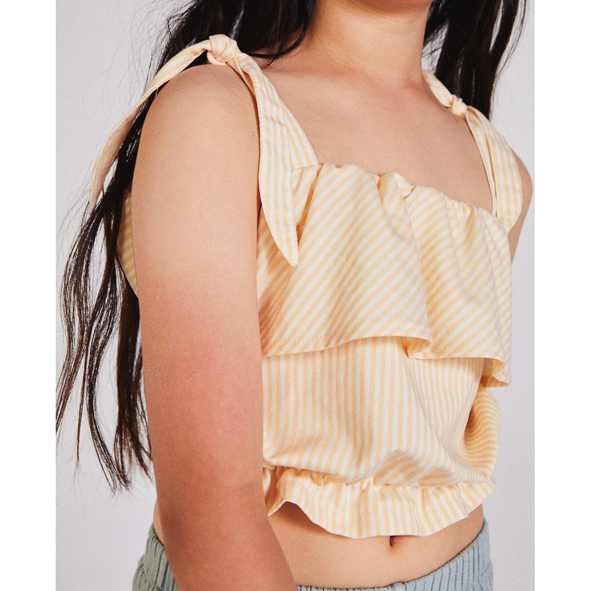 Valentina Yellow Stripes Top & Volpi Green Pants