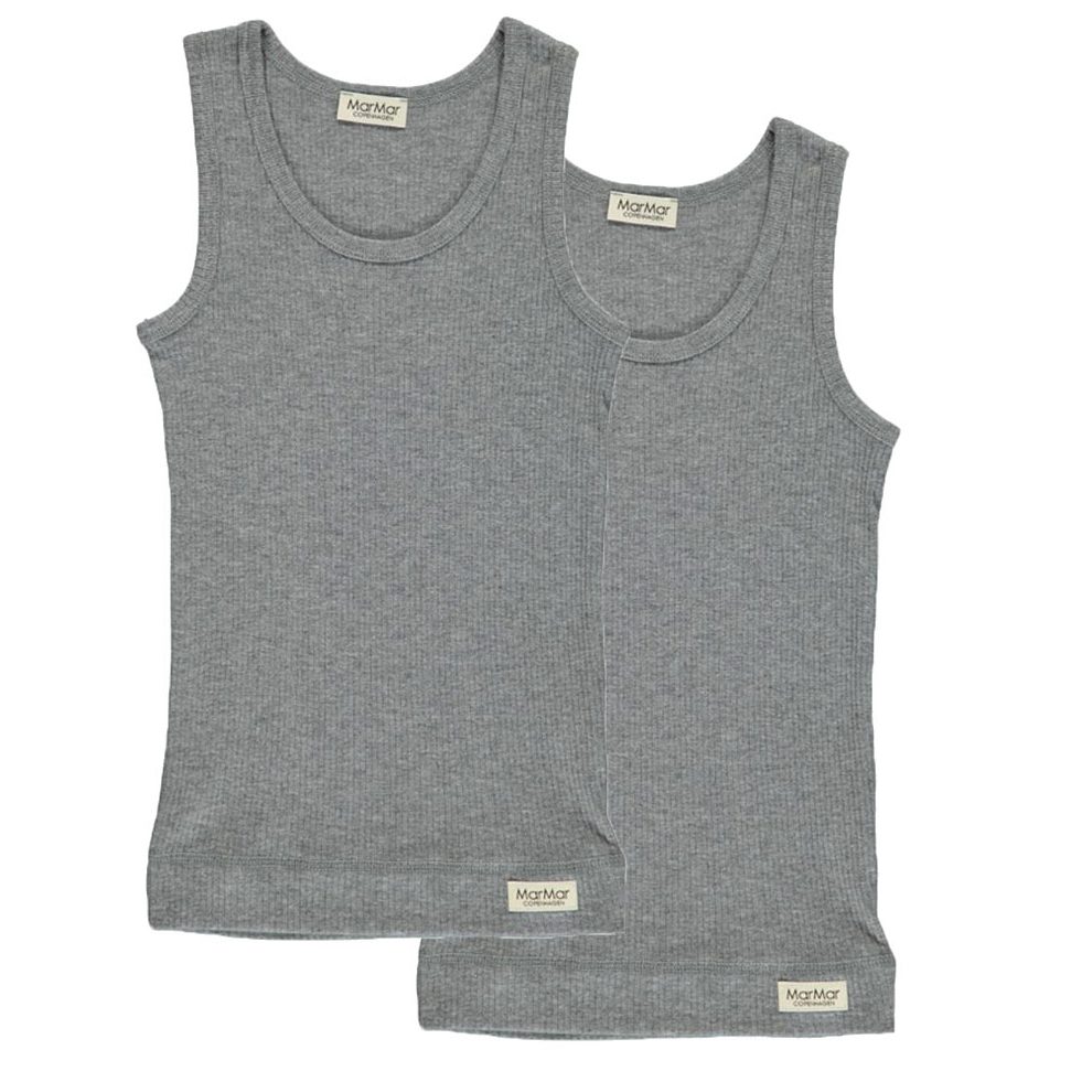 Sleeveless Undershirts 2 Pack  | Grey Melange