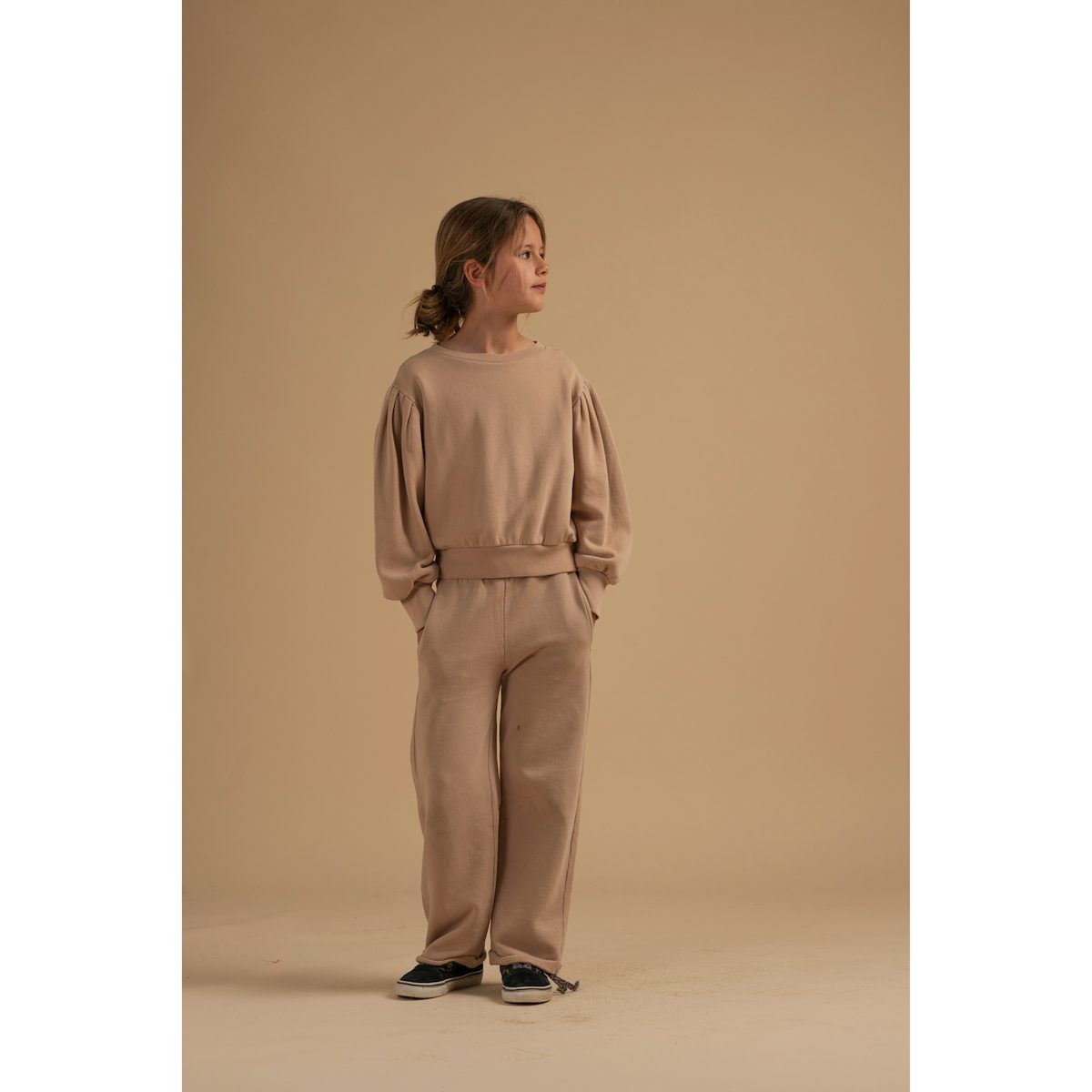 Straight Sweatpants Beige