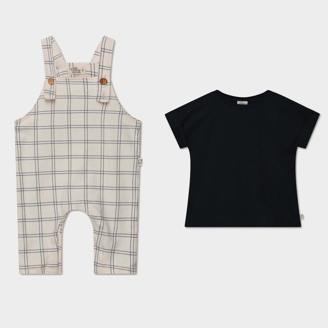 Ryder Crepe Overalls & Kit Slub T-Shirt Set