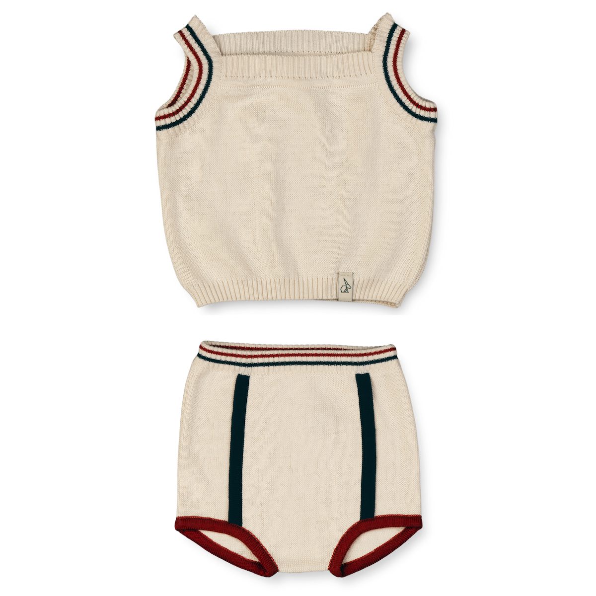 Lee Knit Cropped Top & Sus Knit Bloomer | Off White