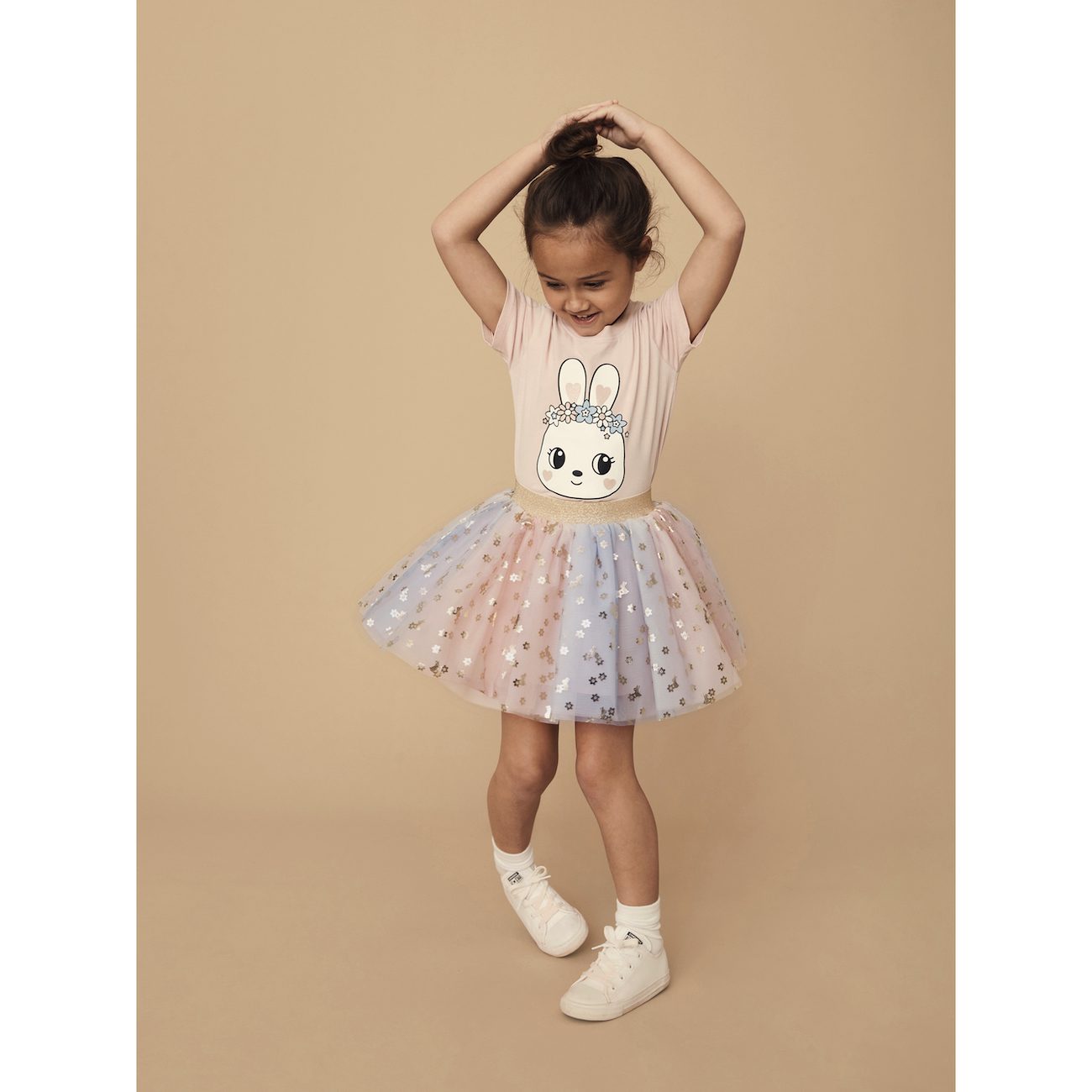 Rainbow Bunnies Tulle Skirt