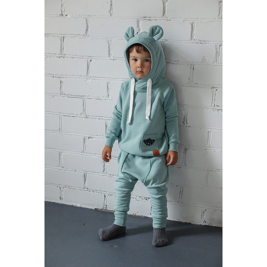 Hoodie Blouse & Teo Pants | Powdered Mint