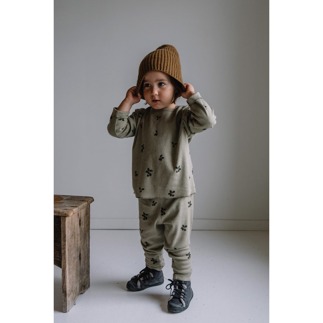 Lala Top & Rom Pom Leggings | Taupe