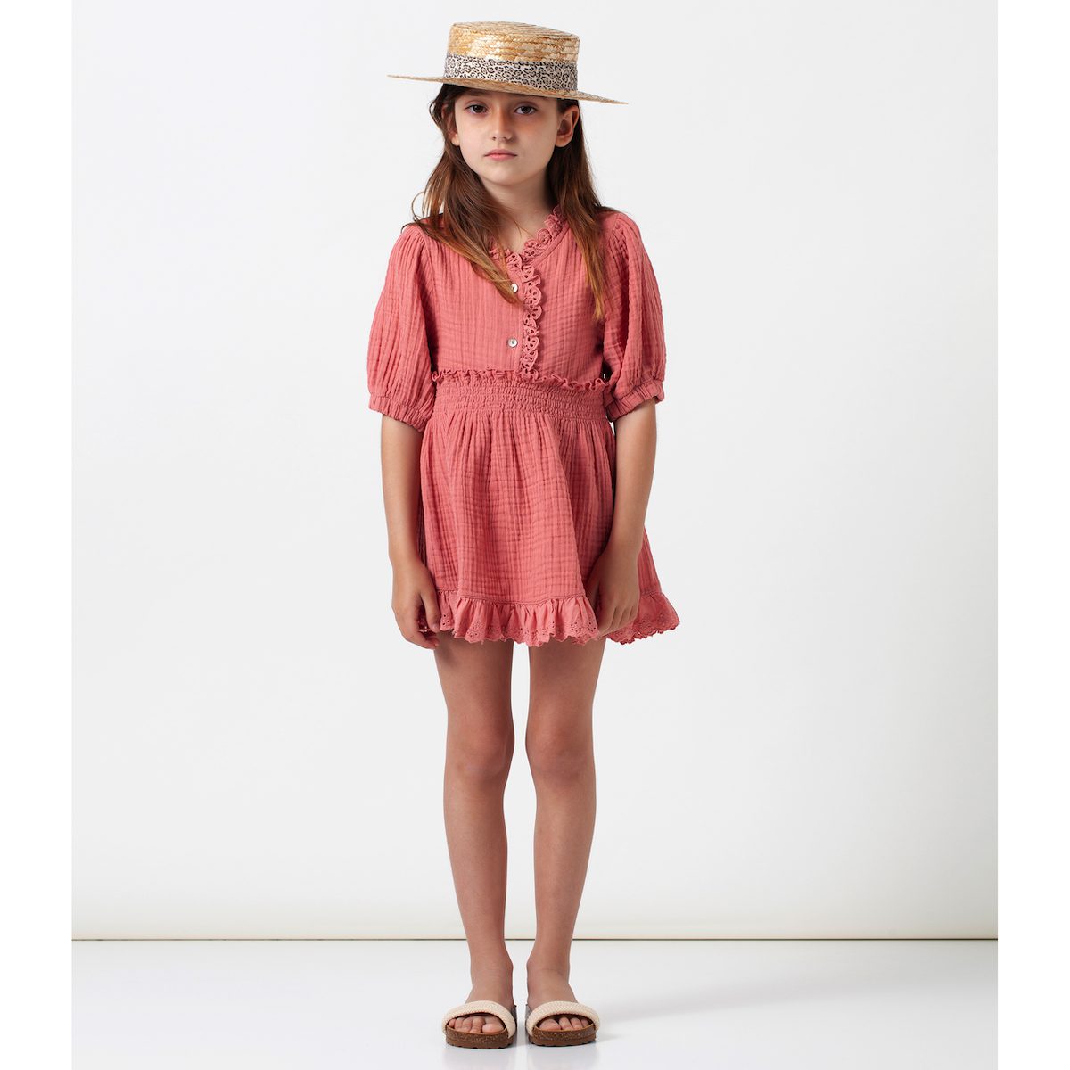 Lace Blouse & Skirt Button Lace Set