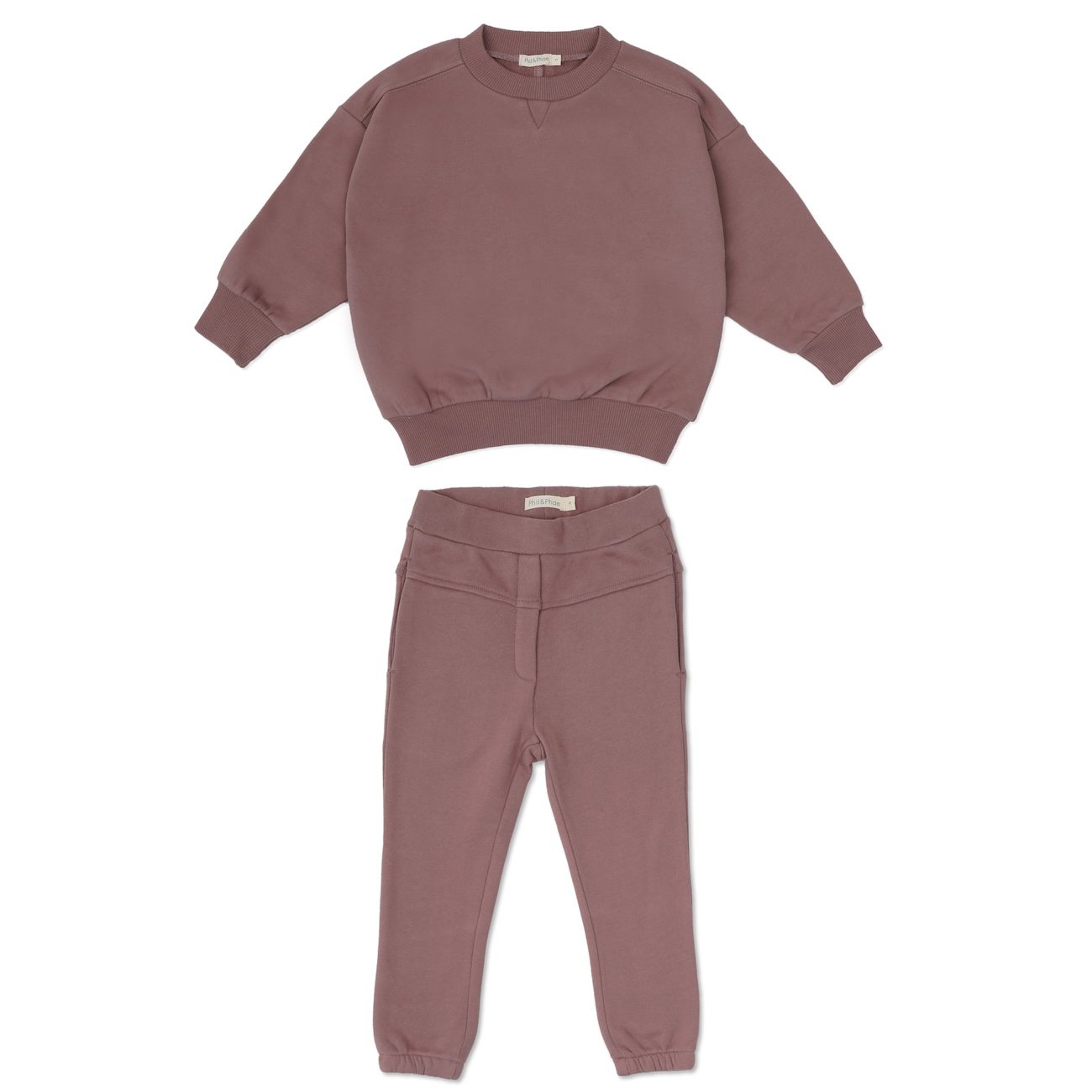 Chunky Sweater & Tapered Sweatpants | Soft Amethyst