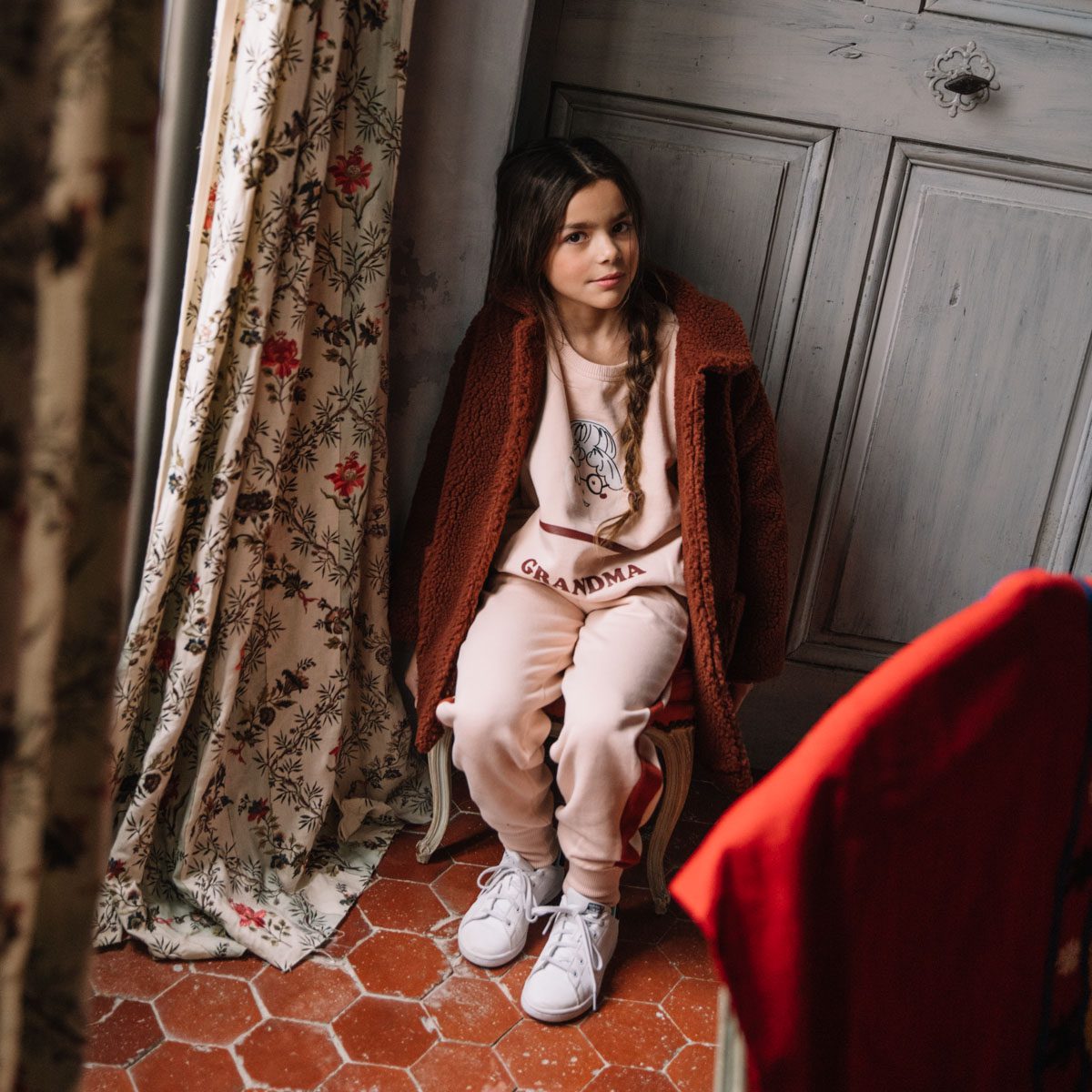 Manteau Claudine Plush Rouille