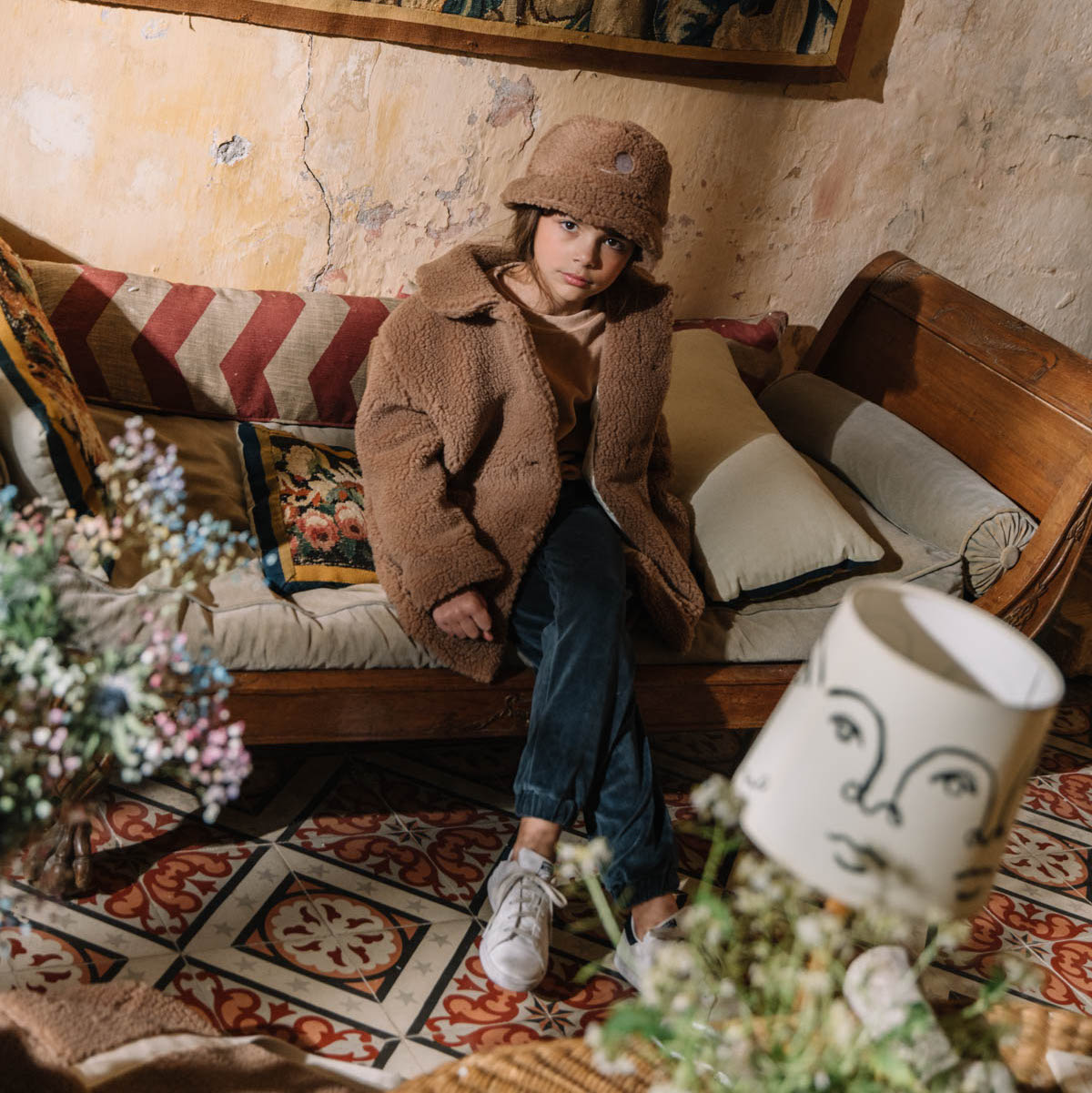 Manteau Claudine Plush Rouille