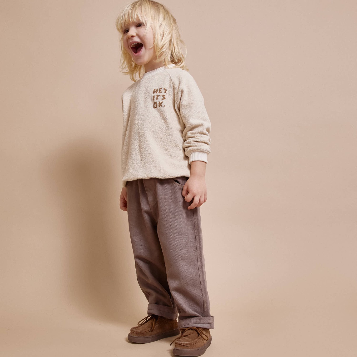 Twill Pants Taupe
