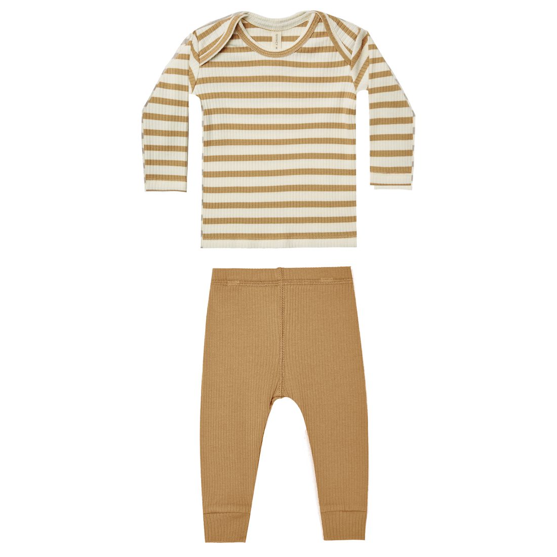 Honey Stripe Ribbed Lap Tee & Honey Ribbed Legging