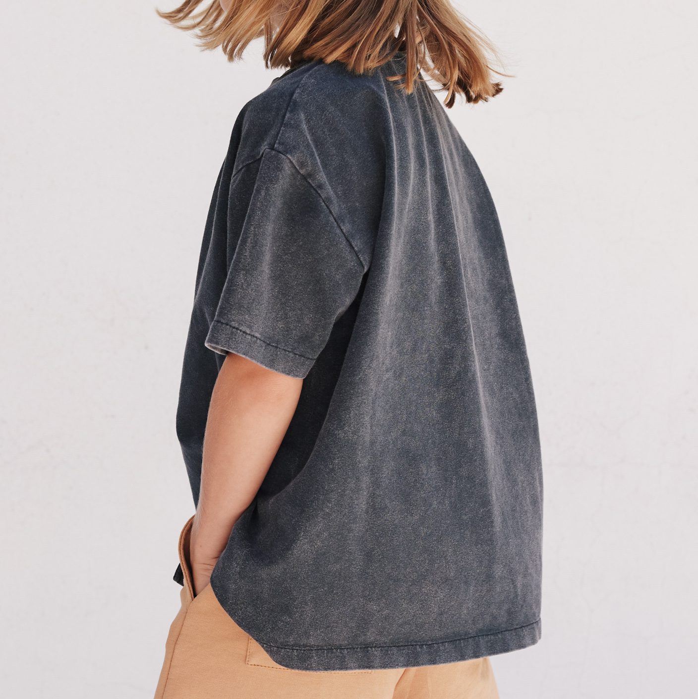 Asymmetric Black T-Shirt