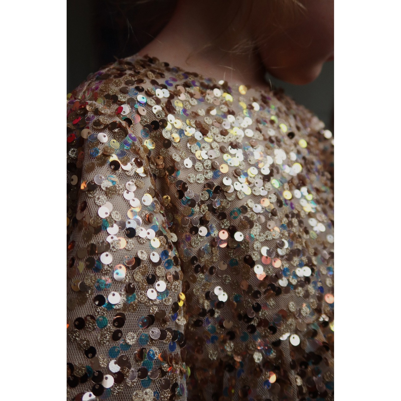 Lila Sequins Bow Dress