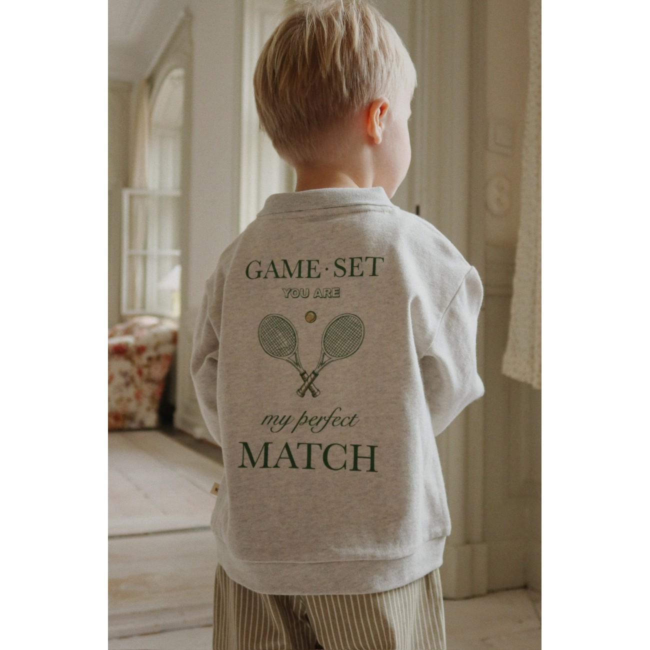 Spotty Polo Off White Melange