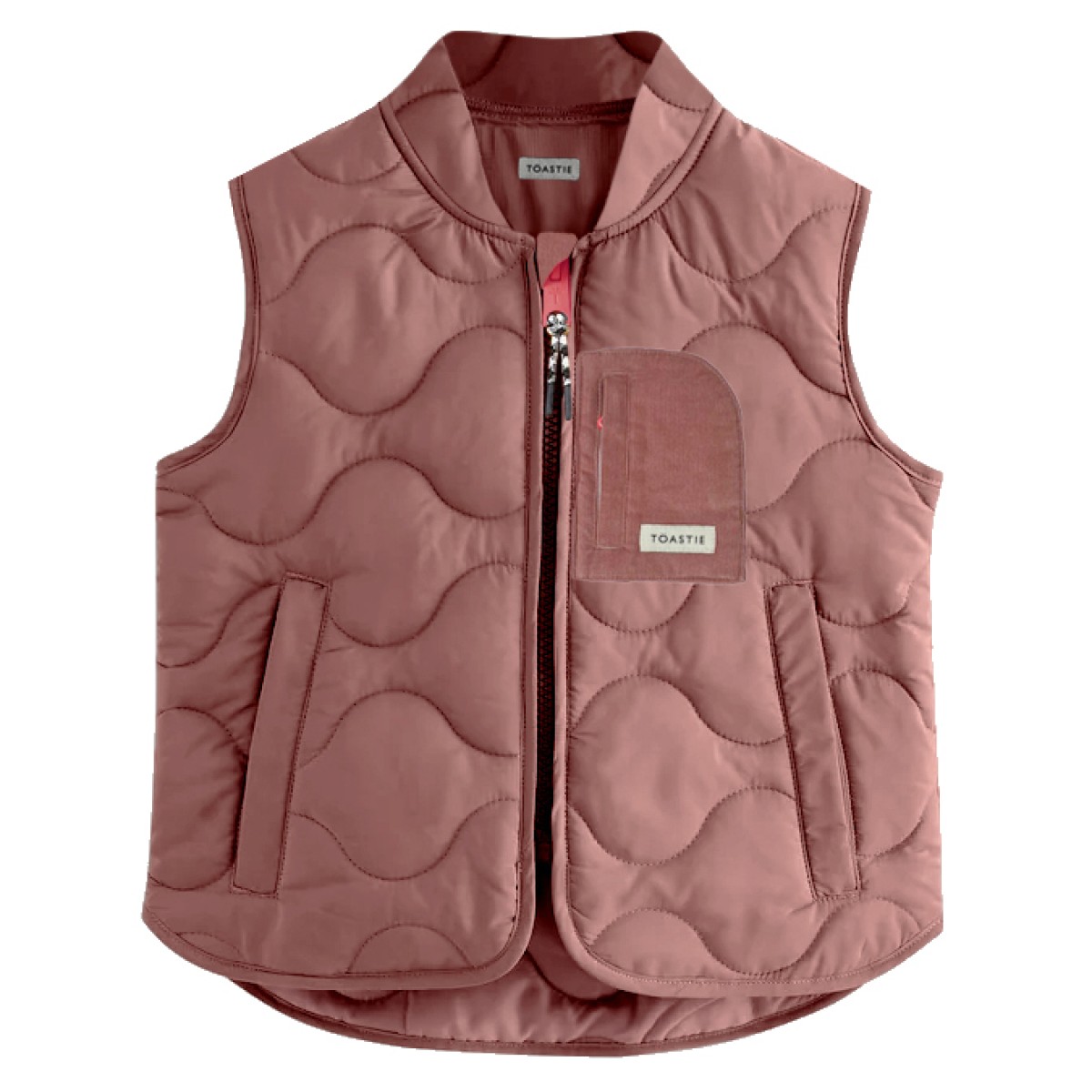 Modular Padded Gilet Rose Pink