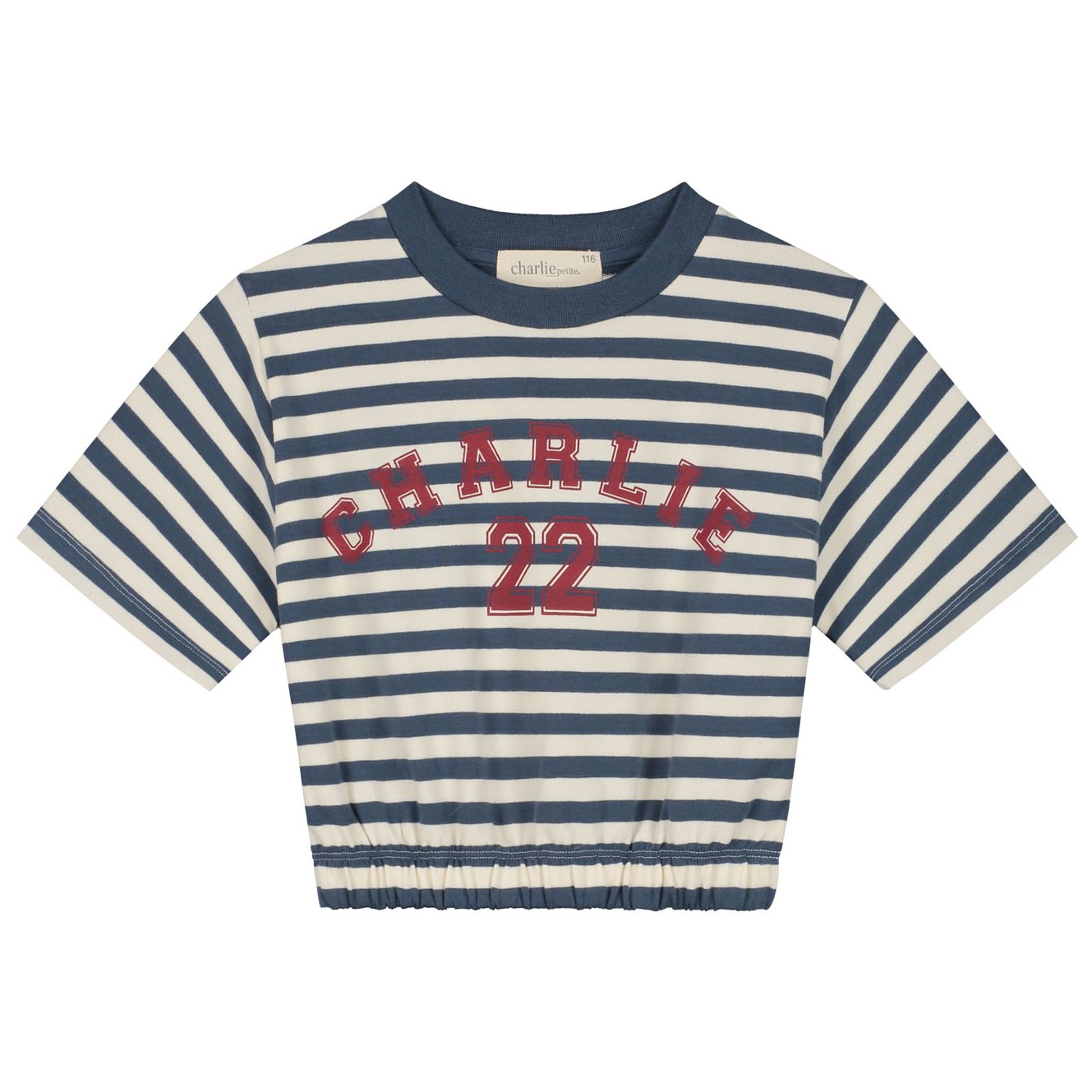 Nicky Tshirt Stripes Denim Blue