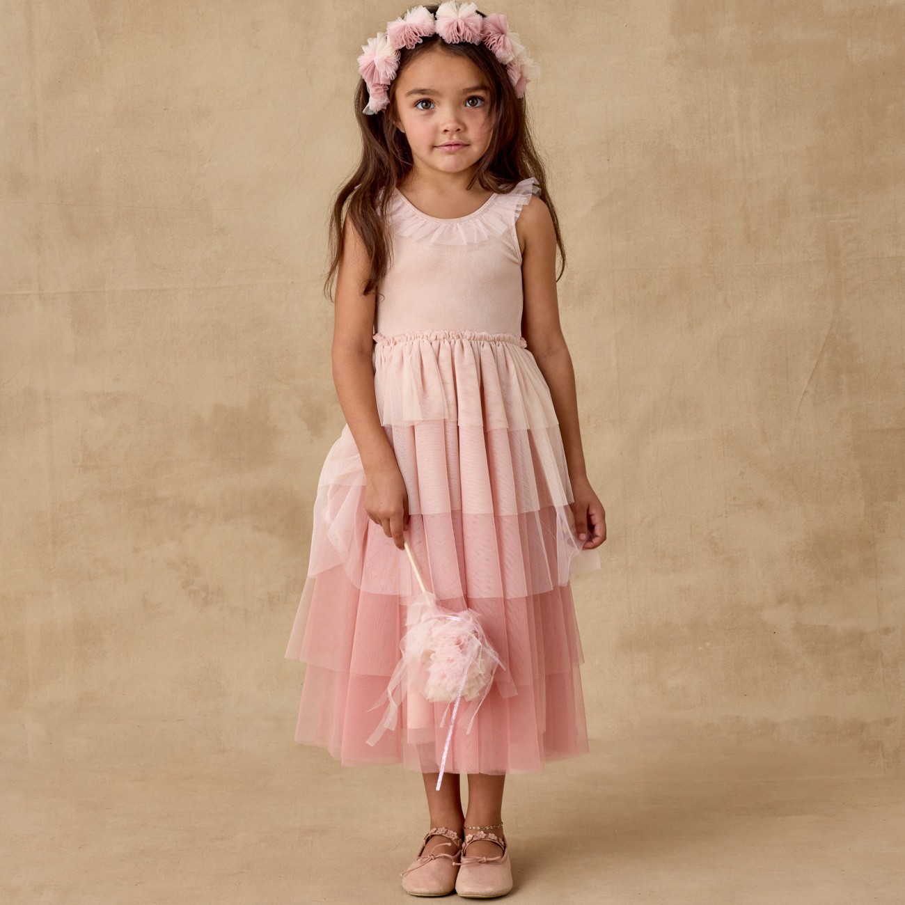 Pom Pom Crown & Wand Pink Ombre