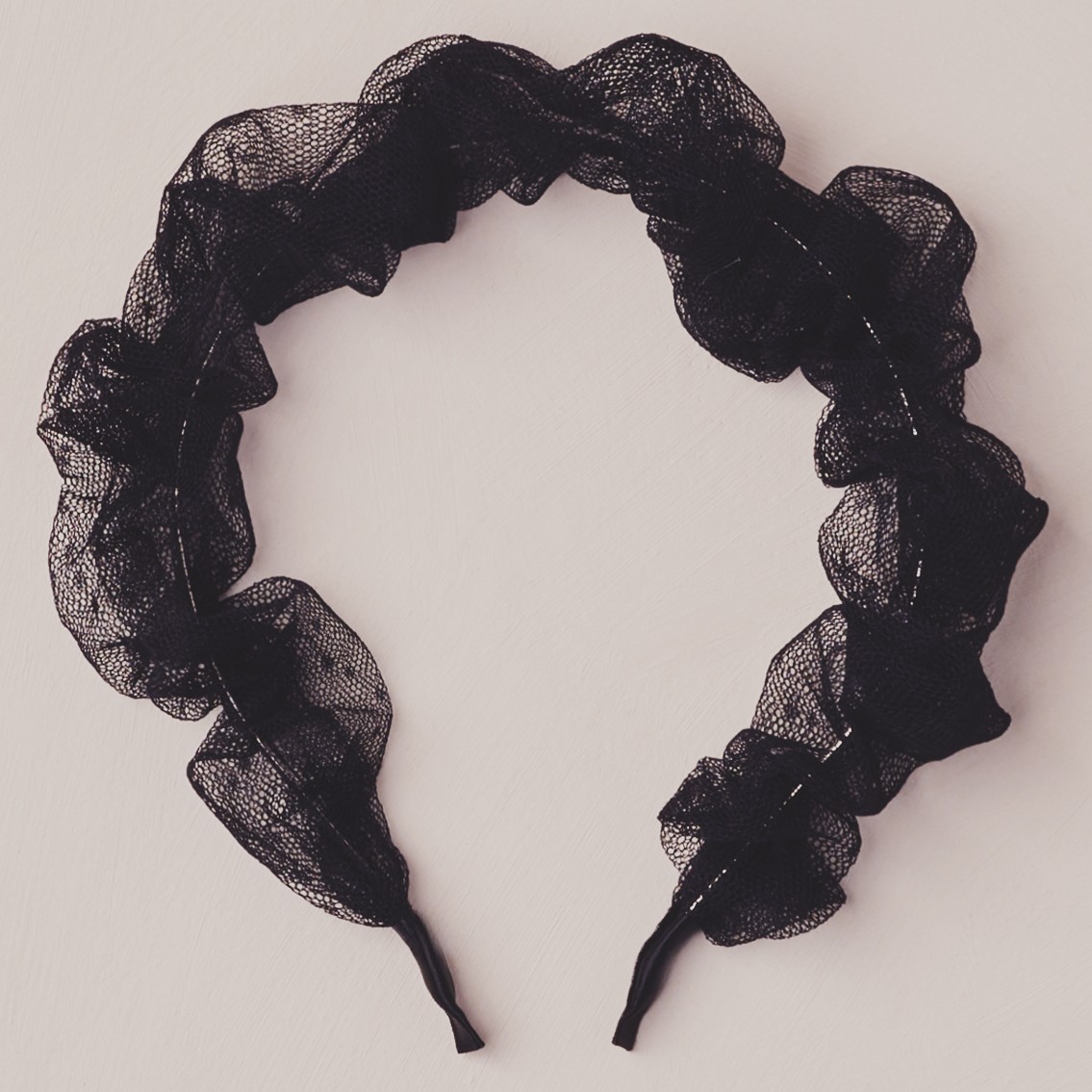 Gathered Headband Black