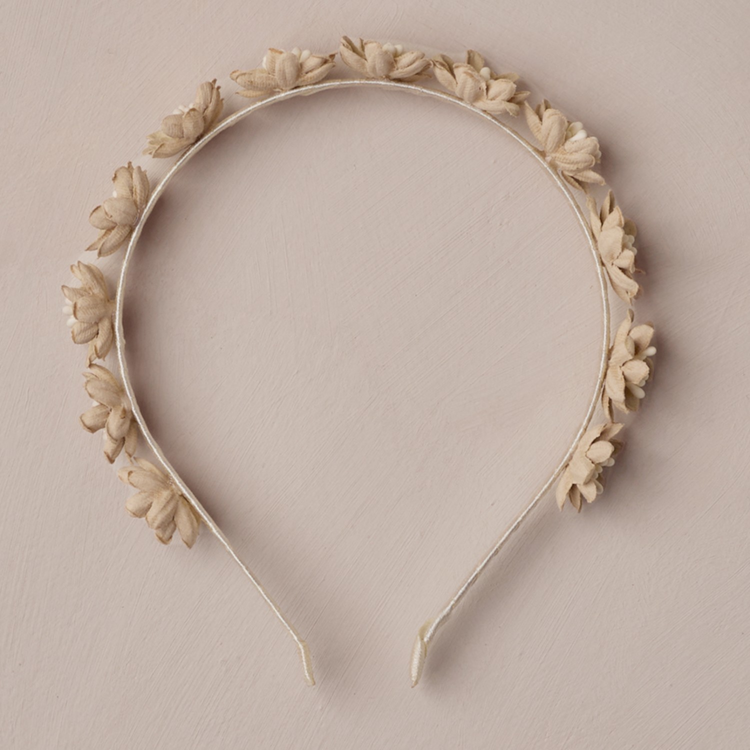 Floral Headband Ecru