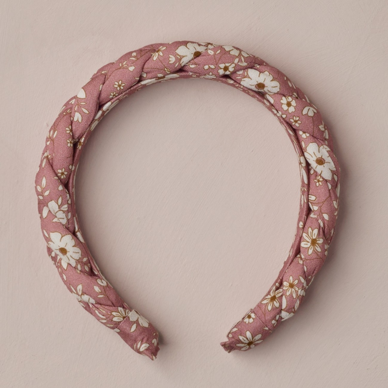 Braided Headband Rose Bloom