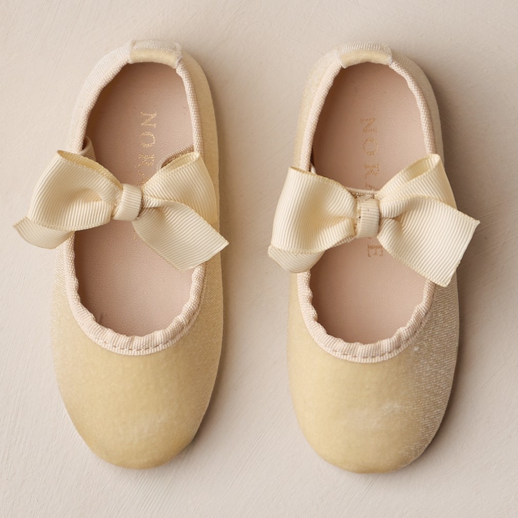 Bow Ballet Flats Champagne