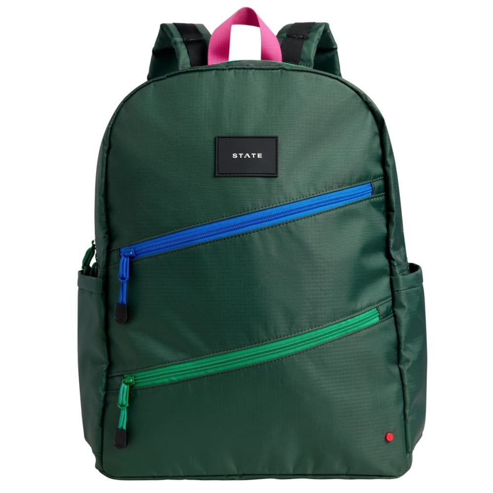 Kane Double Pocket Backpack | Olive(7 & Up Years)