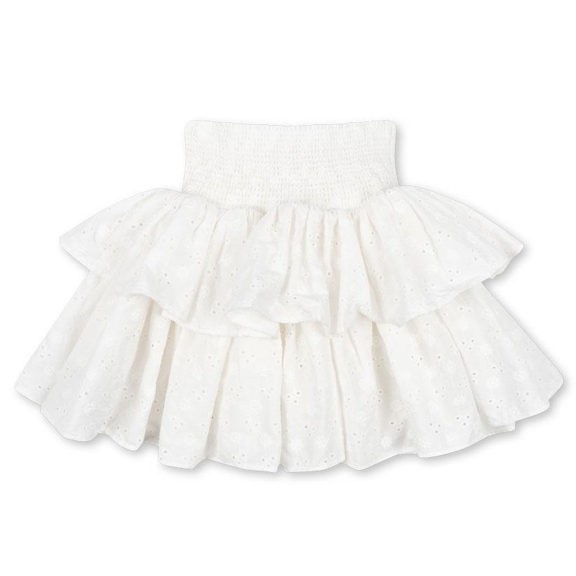 Lacey Smock Skirt | Optic White
